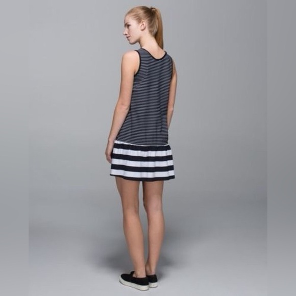 Lululemon Athletica Black and White Striped Dress - Picture 3 of 6